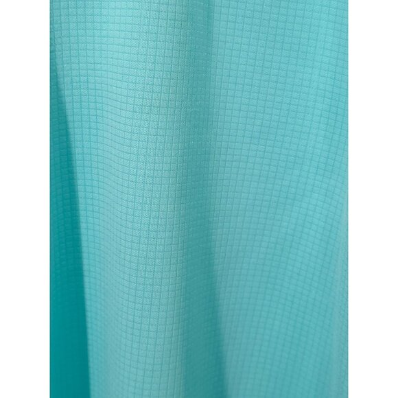 Izod Golf Aqua Blue Polo Shirt XL Ribbed Texture Mens Short Sleeve - Picture 6 of 12